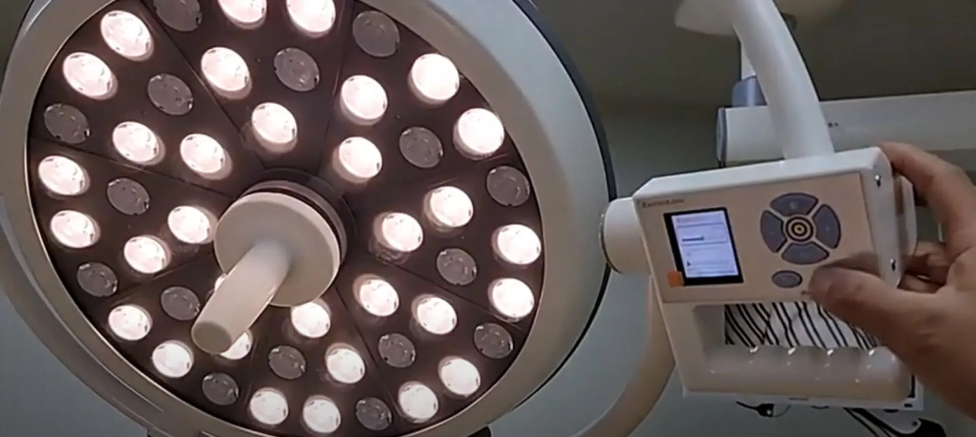Lampu operasi bedah Vet Display Video